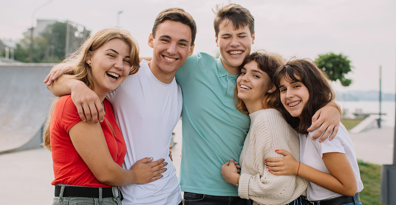 Groupe d'adolescents