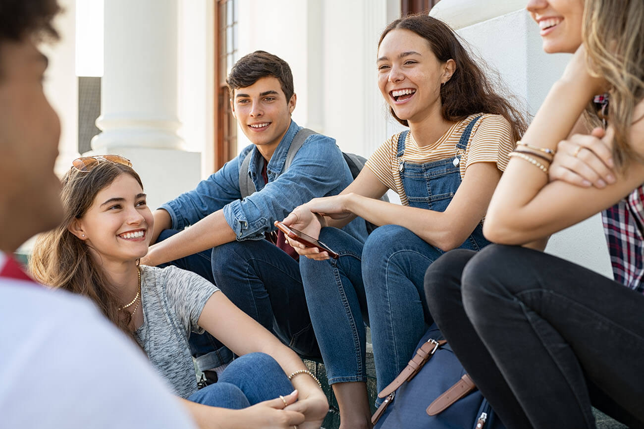 Groupe d'adolescents